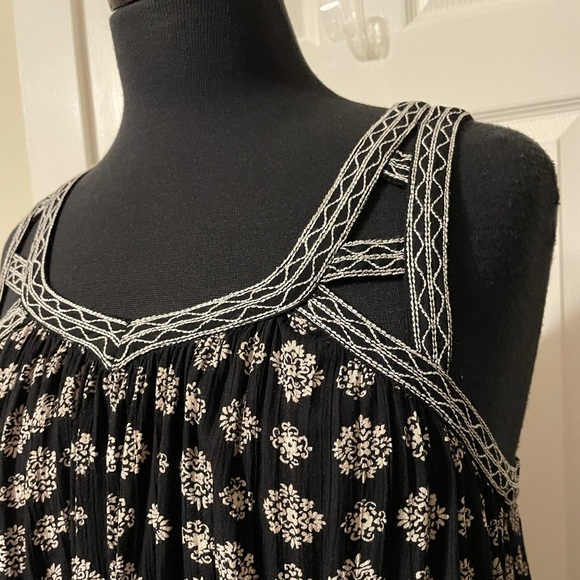 American Eagle b&w boho tank size mini dress sz M - Picture 5 of 12